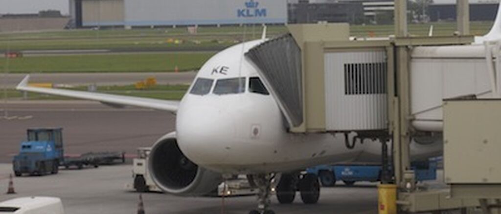 KLM foto vliegtuig niet van KLM